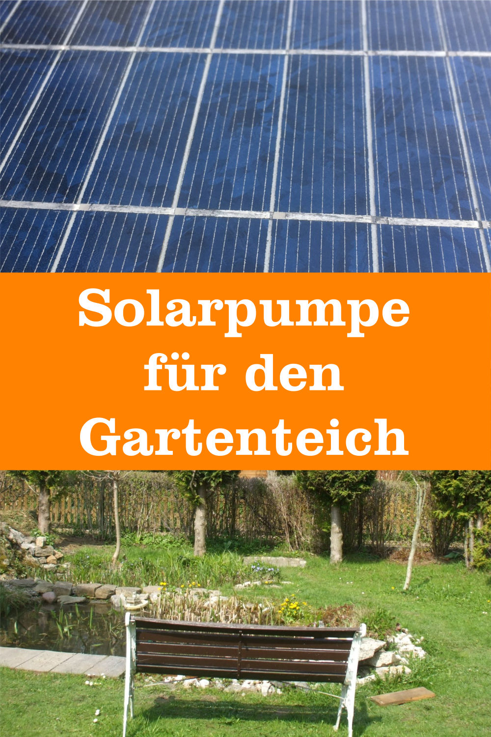 Solarpumpe Gartenteich