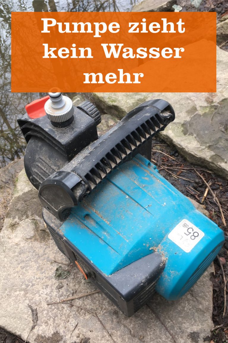 Pumpe zieht kein Wasser mehr GartenBob der Garten Ratgeber